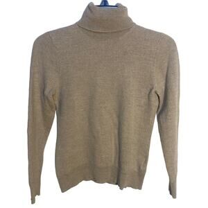 Halston Layering Essentials Womens Small 100% Extra Fine Merino Wool Turtleneck